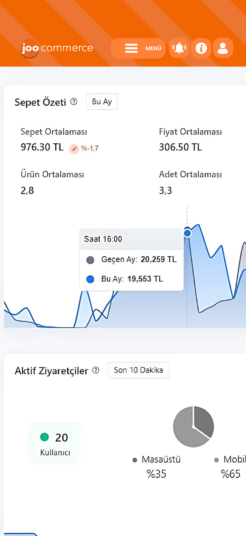 e-ticaret sitesi oluşturma, kendi sitenin aktif ziyaretçini takip et